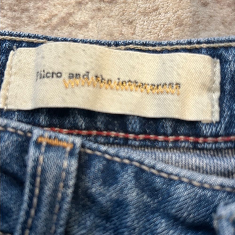 Anthropologie Pilcro and the letter press Blue Denim Shorts size 26 - Picture 6 of 7